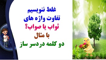 تفاوت واژه های ثواب یا صواب؟ با مثال دو کلمه دردسر ساز